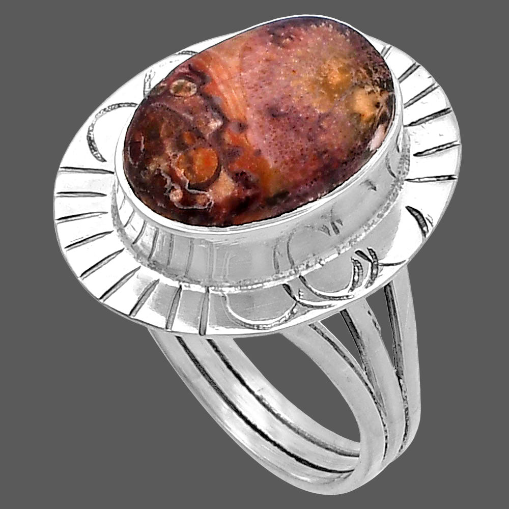 Natural Mexican Bird Eye Ring size-7 R-1432 SDR223026