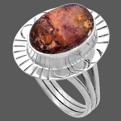 Natural Mexican Bird Eye Ring size-7 R-1432 SDR223026