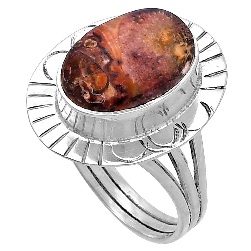 Natural Mexican Bird Eye Ring size-7 R-1432 SDR223026