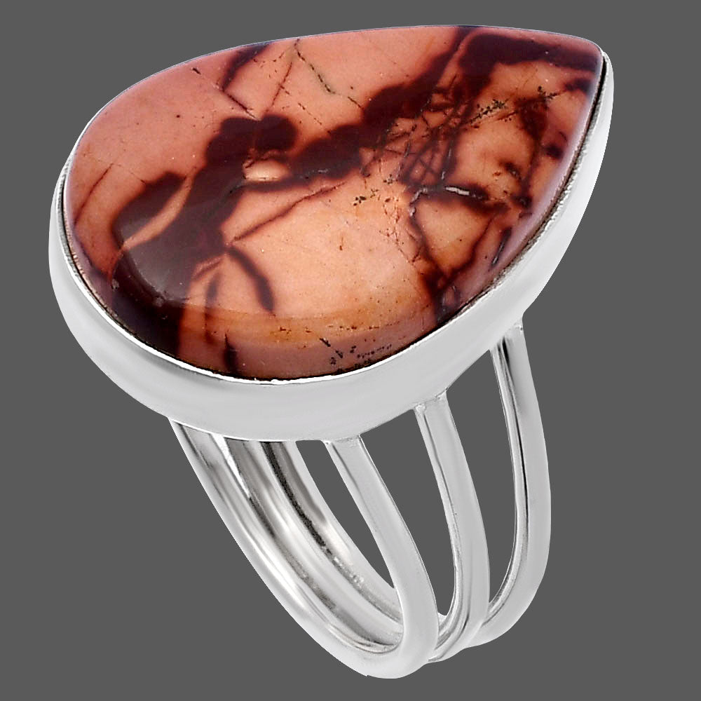 Natural Indian Paint Gemstone Ring size-8 R-1003 SDR223170