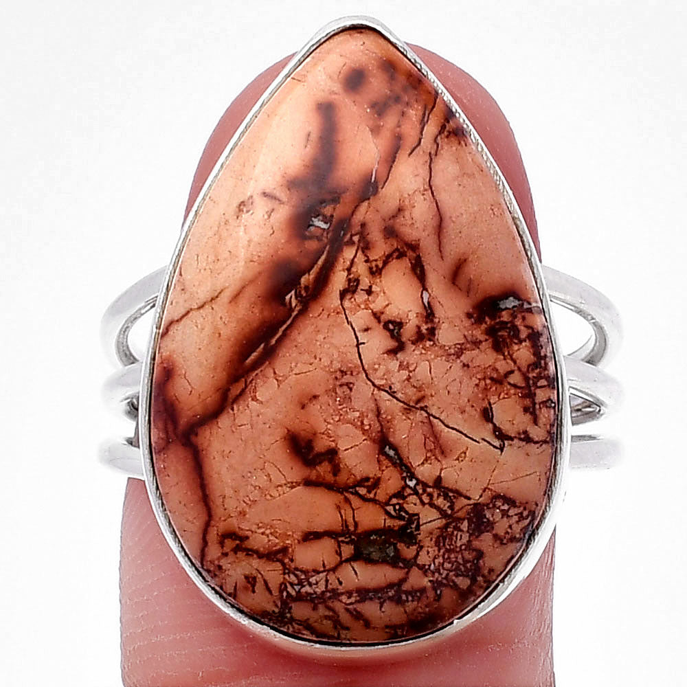 Natural Indian Paint Gemstone Ring size-8 R-1003 SDR223173