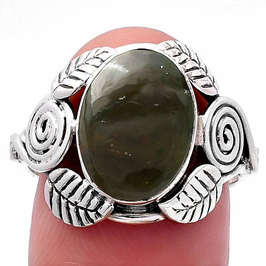 Natural Chrome Chalcedony Ring size-8 R-1352 SDR223828