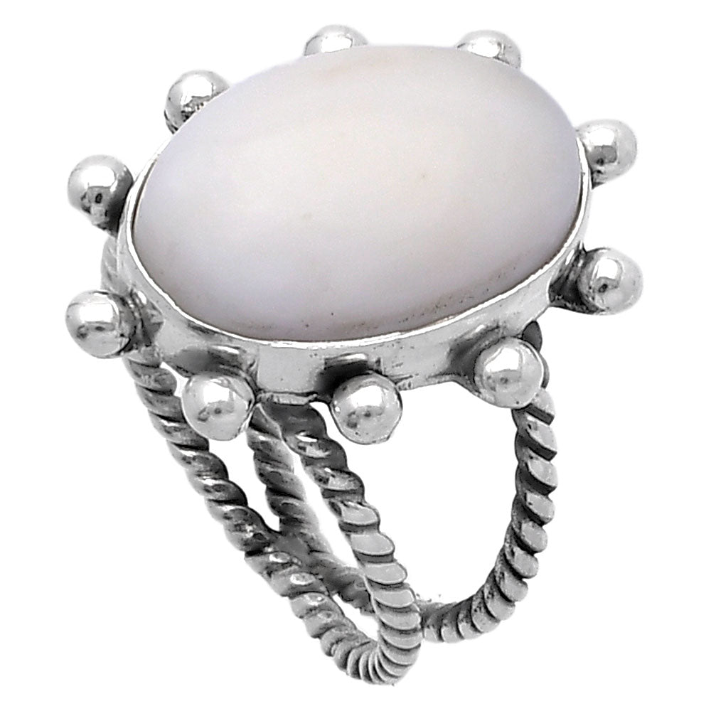 Natural White Opal Ring size-6 R-1268 SDR224157