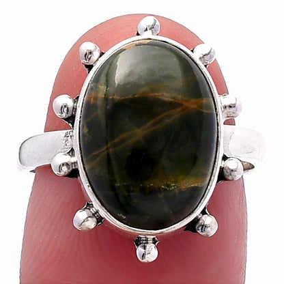 Turkish Rainforest Chrysocolla Ring size-7 R-1268 SDR224186