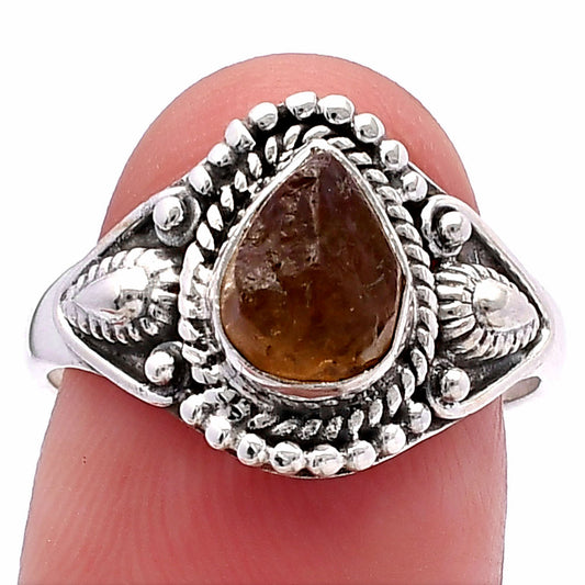 Natural Rare Kornerupine Rough Ring size-7.5 R-1300 SDR224192