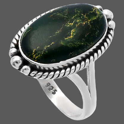 Natural Green Fuchsite Ring size-8.5 R-1253 SDR224252