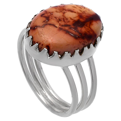 Natural Indian Paint Gemstone Ring size-8 R-1210 SDR224283