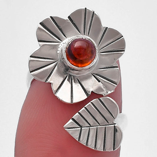 Adjustable Floral - Natural Multi Tourmaline Ring size-5 R-1659 SDR224573