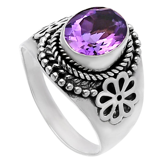 Natural Amethyst - Brazil Ring size-8 R-1541 SDR224596