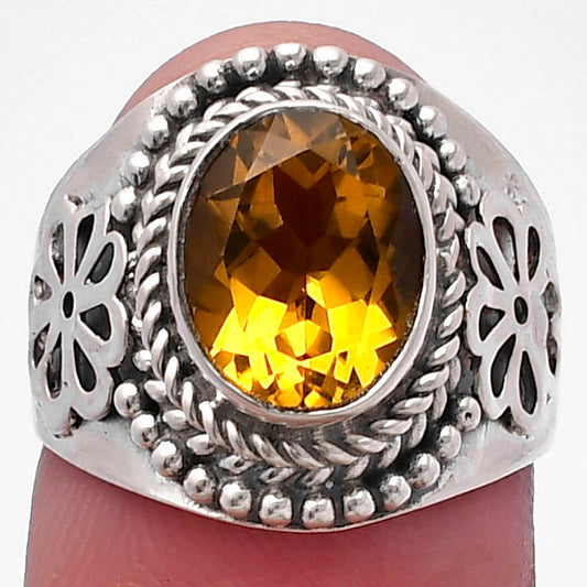 Natural Citrine Ring size-6 R-1541 SDR224607