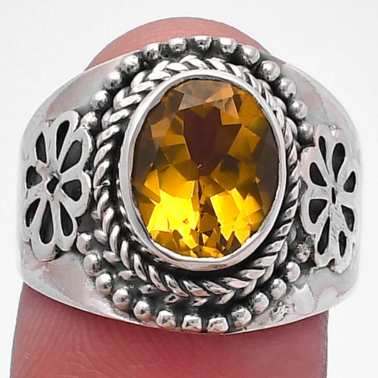 Natural Citrine Ring size-7.5 R-1541 SDR224610