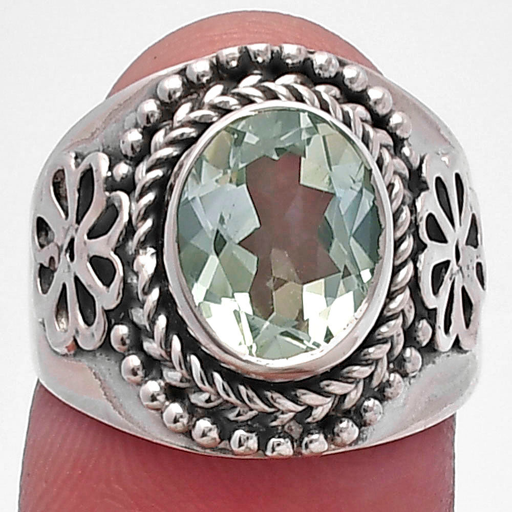Prasiolite (Green Amethyst) - Brazil Ring size-6 R-1541 SDR224617