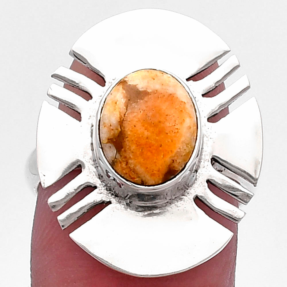 Natural Coral Jasper Ring size-7 R-1240 SDR224724