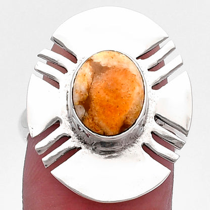 Natural Coral Jasper Ring size-7 R-1240 SDR224724