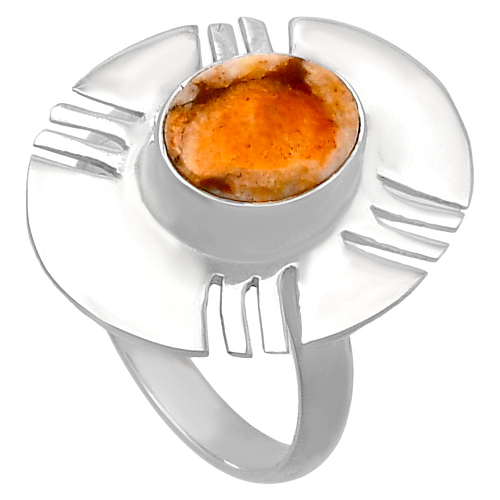 Natural Coral Jasper Ring size-7 R-1240 SDR224724