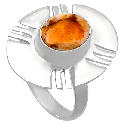 Natural Coral Jasper Ring size-7 R-1240 SDR224724