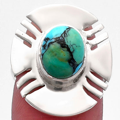 Lucky Charm Tibetan Turquoise Ring size-6.5 R-1240 SDR224746