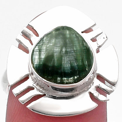Natural Russian Seraphinite Ring size-7 R-1240 SDR224752