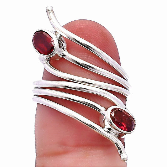 Adjustable - Hessonite Garnet Ring size-6 R-1409 SDR225233