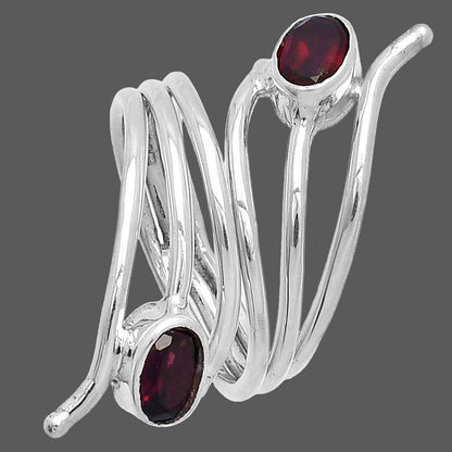 Adjustable - Hessonite Garnet Ring size-6 R-1409 SDR225233