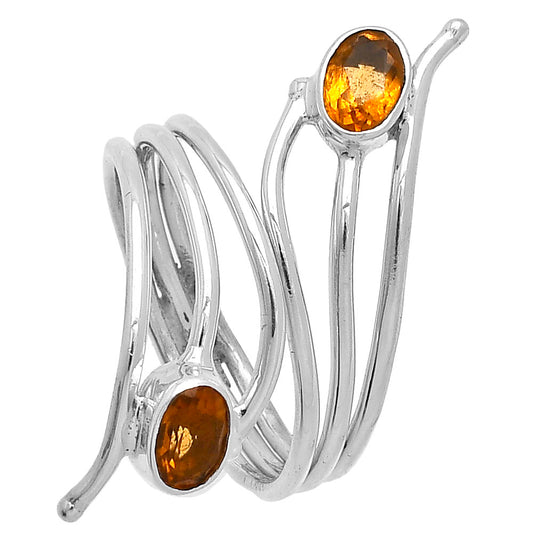 Adjustable - Natural Citrine Ring size-8 R-1409 SDR225244
