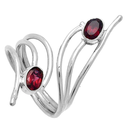 Adjustable - Hessonite Garnet Ring size-7 R-1409 SDR225248