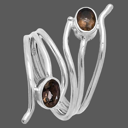 Adjustable - Smoky Quartz - Brazil Ring size-7 R-1409 SDR225265