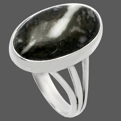 Natural Mexican Cabbing Fossil Ring size-9 R-1003 SDR225478