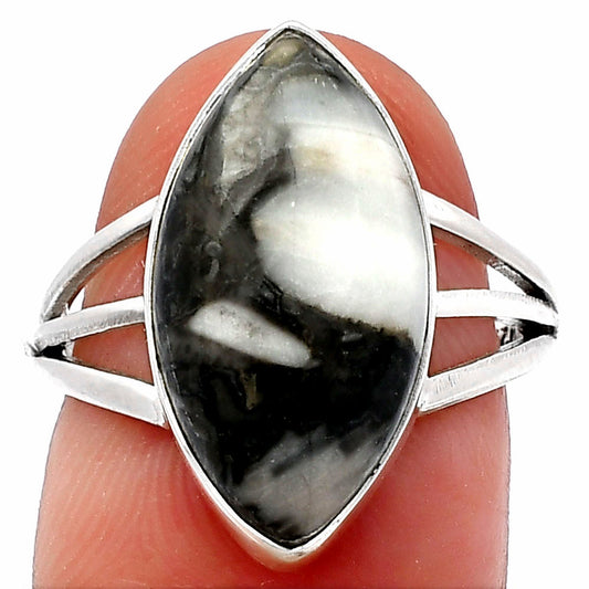 Natural Mexican Cabbing Fossil Ring size-7 R-1003 SDR225480