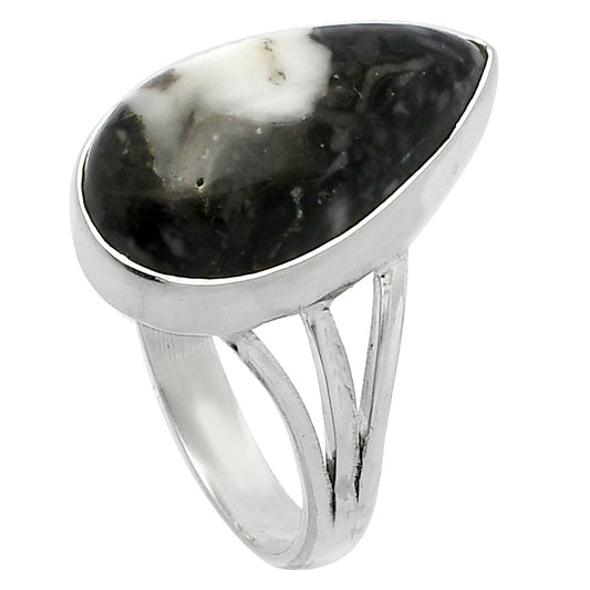 Natural Mexican Cabbing Fossil Ring size-8 R-1003 SDR225484