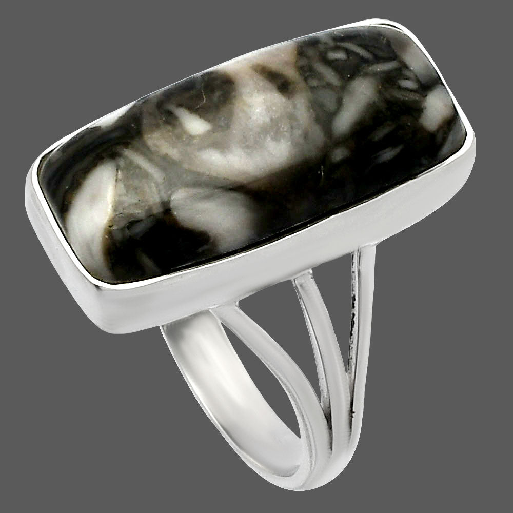 Natural Mexican Cabbing Fossil Ring size-9.5 R-1003 SDR225494