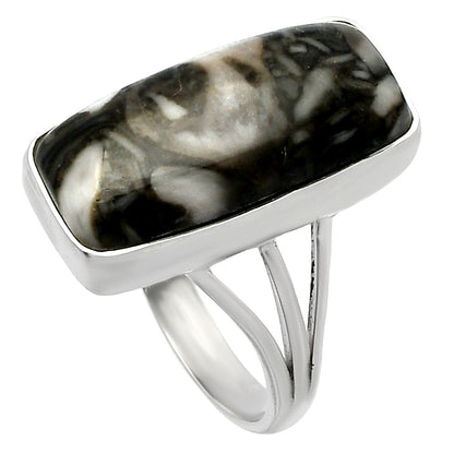 Natural Mexican Cabbing Fossil Ring size-9.5 R-1003 SDR225494