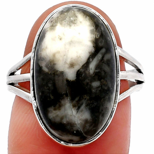 Natural Mexican Cabbing Fossil Ring size-8 R-1003 SDR225504