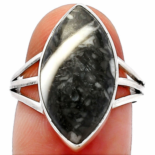 Natural Mexican Cabbing Fossil Ring size-8 R-1003 SDR225530