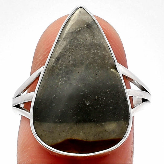 Natural Polygram Jasper Ring size-9 R-1003 SDR225550