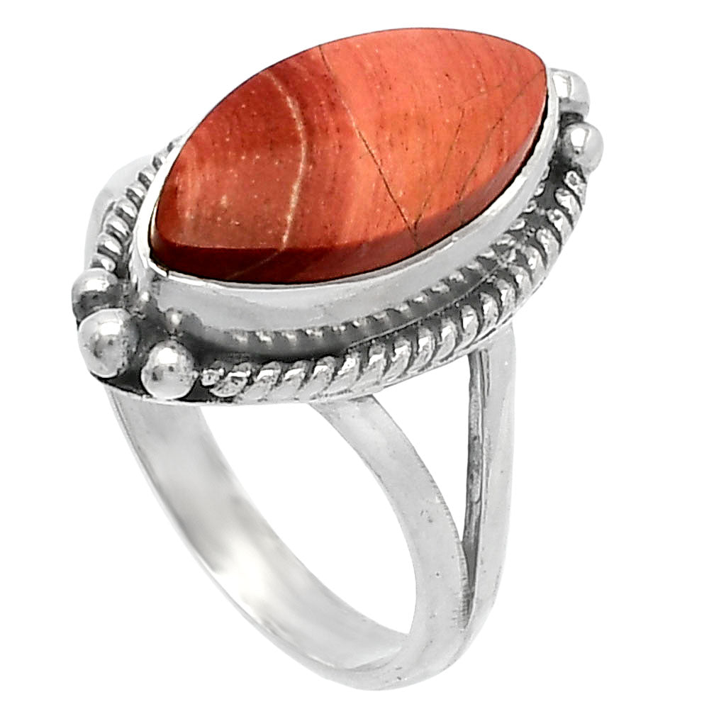 Natural Snake Skin Jasper Ring size-8 R-1253 SDR225555