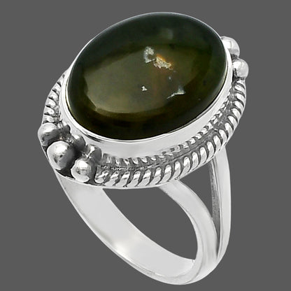 Natural Chrome Chalcedony Ring size-7 R-1253 SDR225565