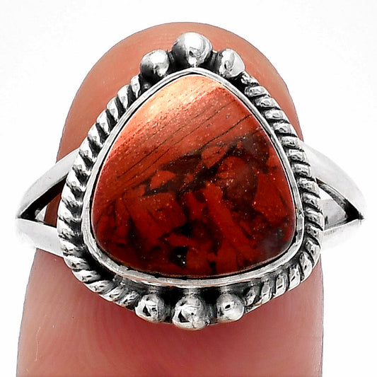 Natural Snake Skin Jasper Ring size-8 R-1253 SDR225576