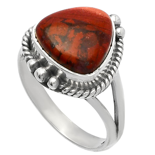 Natural Snake Skin Jasper Ring size-8 R-1253 SDR225576