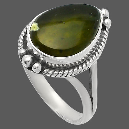 Natural Chrome Chalcedony Ring size-8 R-1253 SDR225578