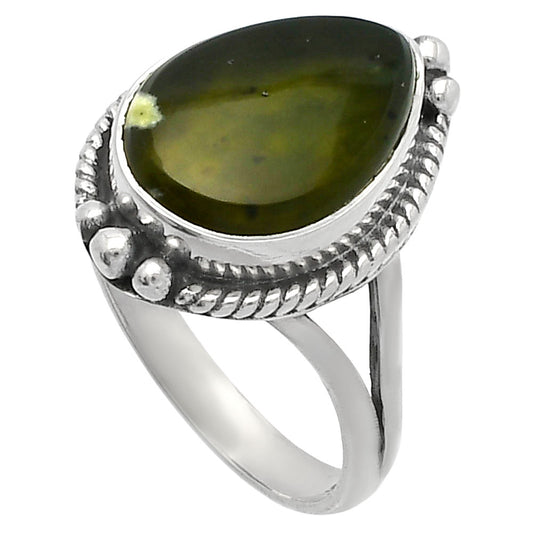 Natural Chrome Chalcedony Ring size-8 R-1253 SDR225578