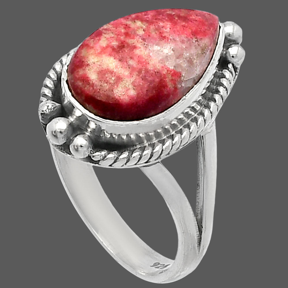 Natural Pink Thulite - Norway Ring size-8 R-1253 SDR225595