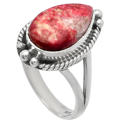 Natural Pink Thulite - Norway Ring size-8 R-1253 SDR225595