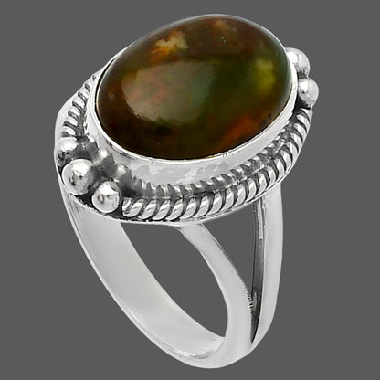 Natural Chrome Chalcedony Ring size-7 R-1253 SDR225627