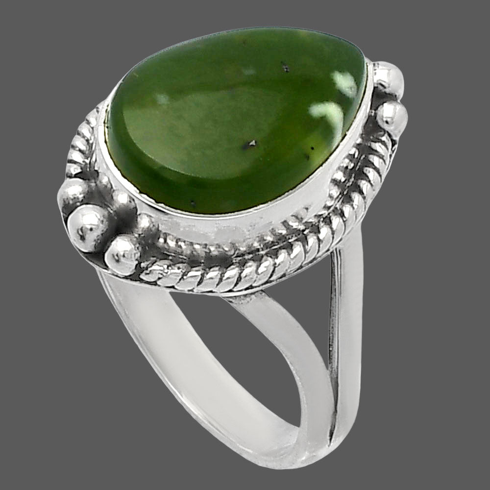 Natural Chrome Chalcedony Ring size-7 R-1253 SDR225632