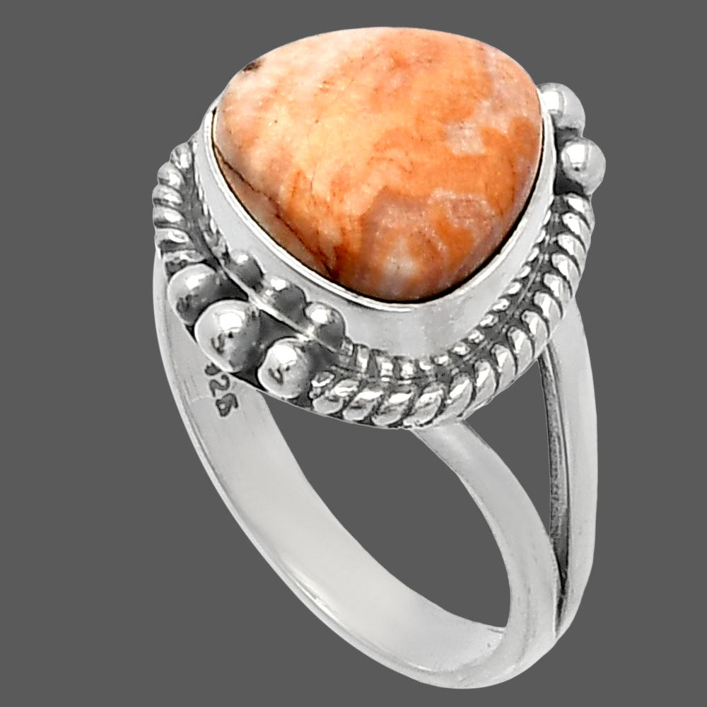 Natural Rosetta Picture Jasper Ring size-6 R-1253 SDR225649