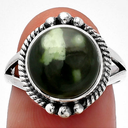 Natural Chrome Chalcedony Ring size-7 R-1253 SDR225675