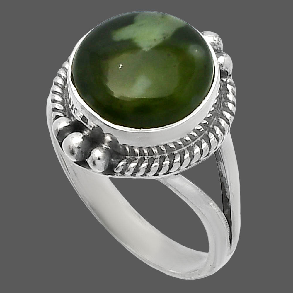 Natural Chrome Chalcedony Ring size-7 R-1253 SDR225675
