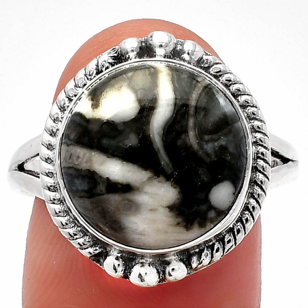 Natural Mexican Cabbing Fossil Ring size-9.5 R-1253 SDR225704