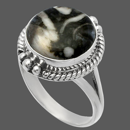 Natural Mexican Cabbing Fossil Ring size-9.5 R-1253 SDR225704
